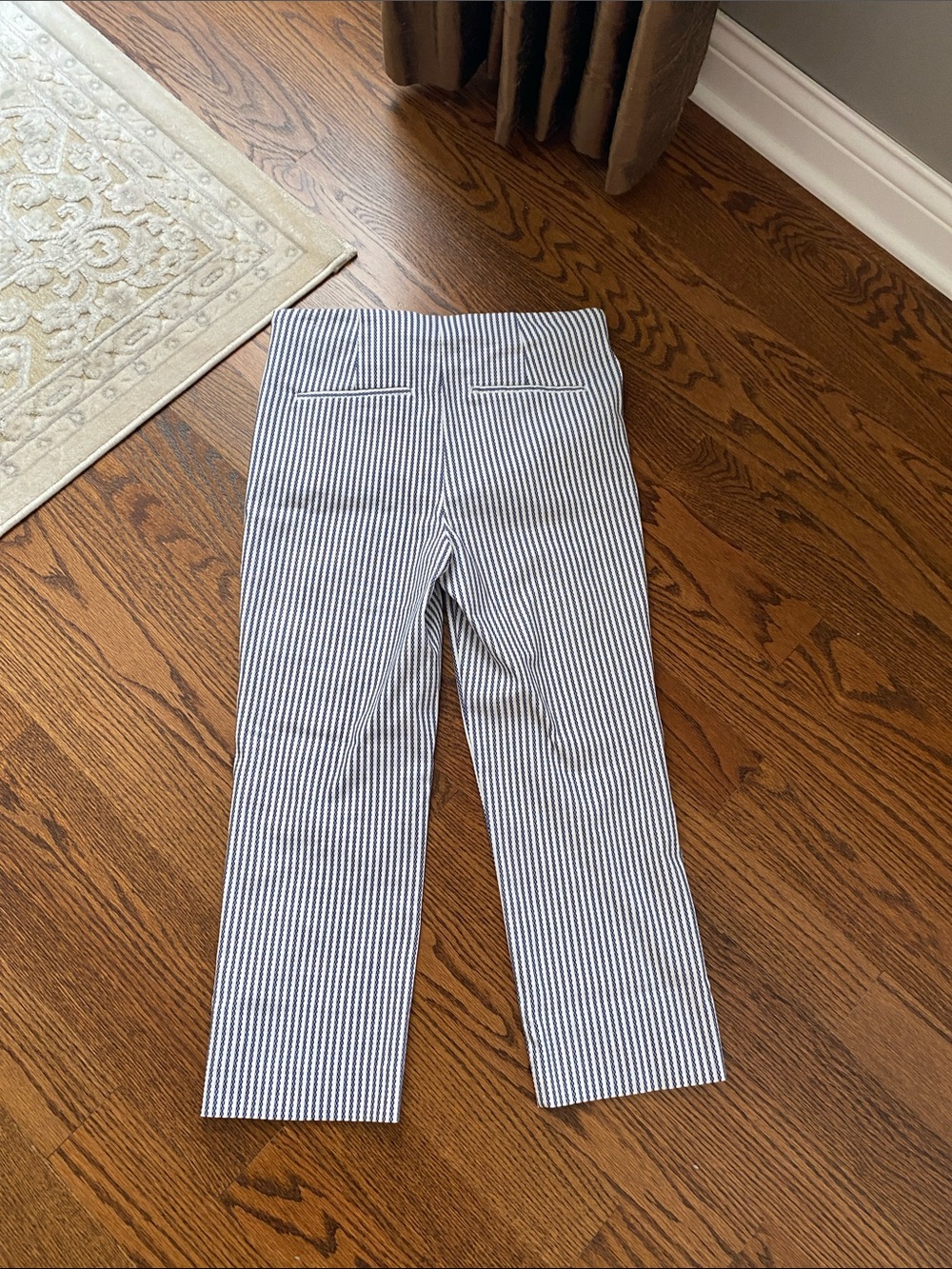 Chico's Navy and White Striped  women s Pants